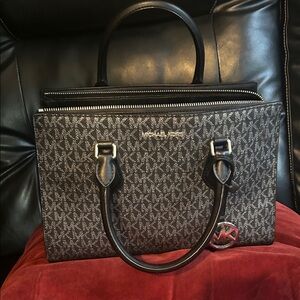 Michael Kors Black and Silver Tote